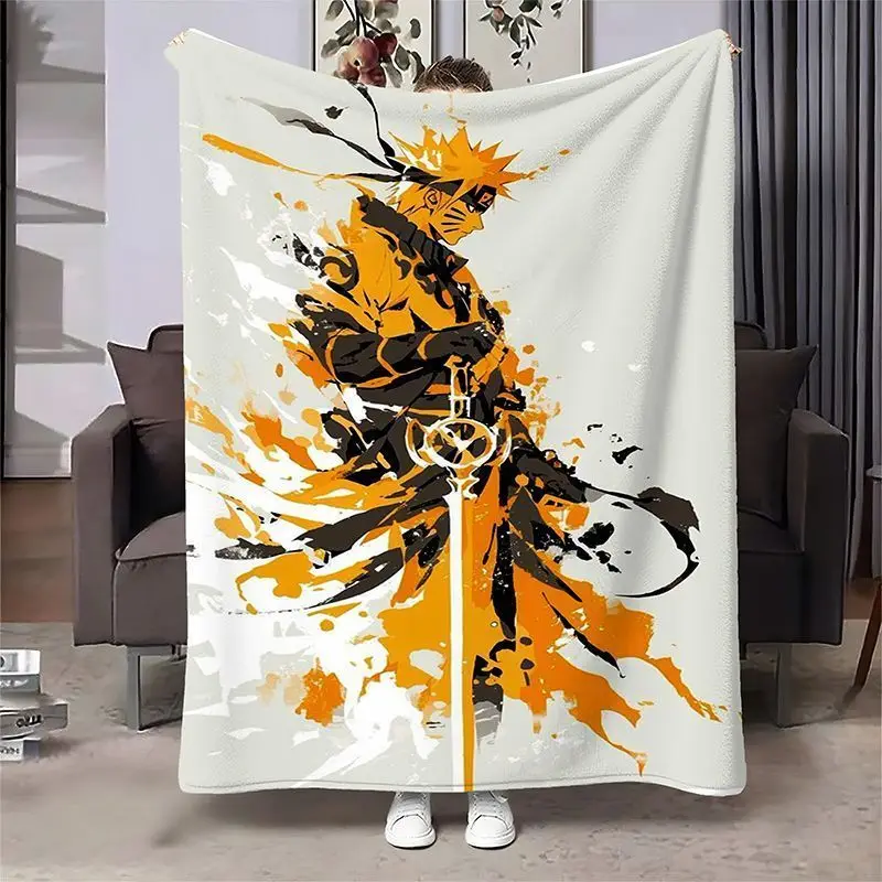 NARUTO Uzumaki Naruto Uchiha Sasuke Klimaanlagen-Decke für das zweite Schlafzimmer, kreative Cartoon-bedruckte Nickerchendecke, Weihnachtsgeschenk – Detail 6
