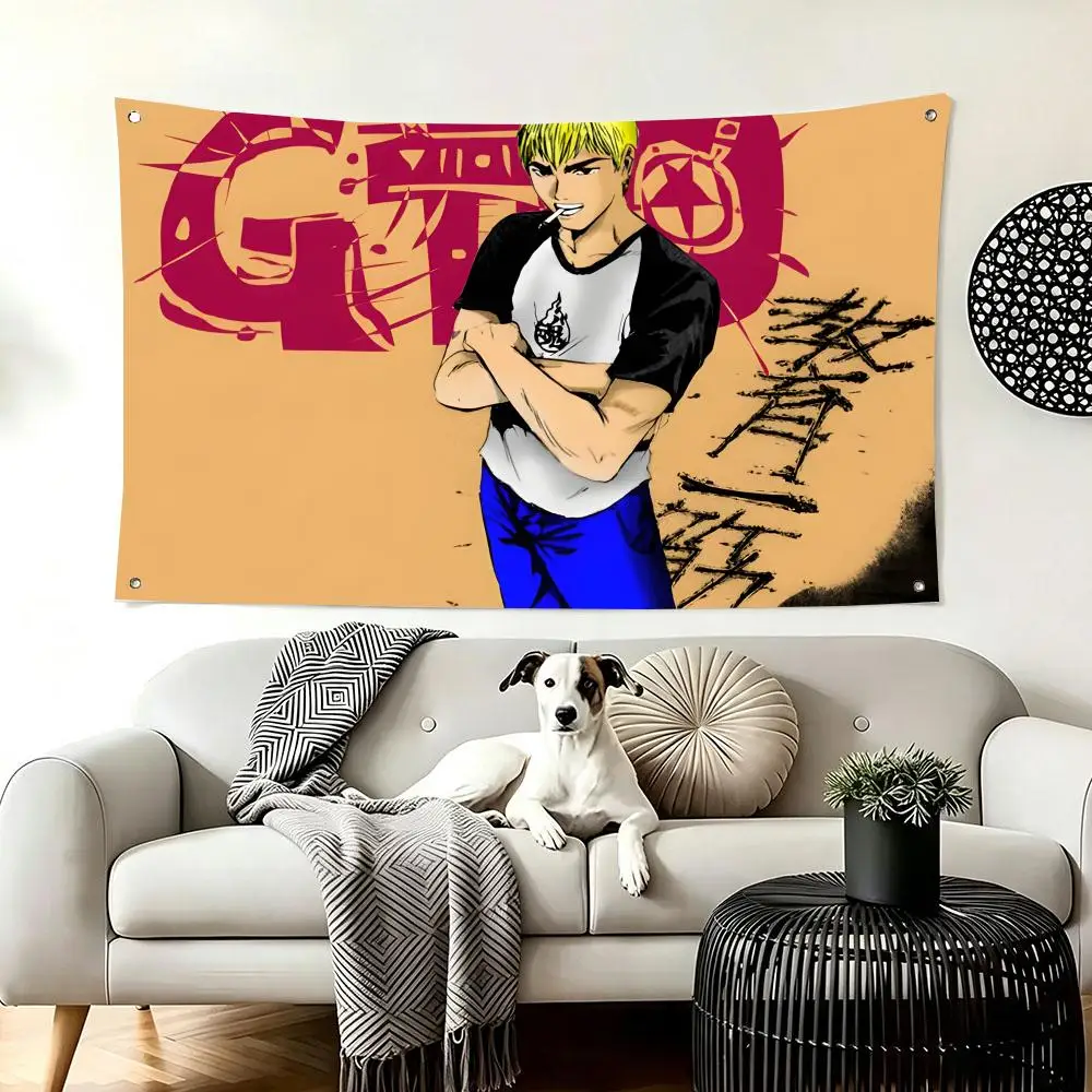 Japanese Anime GTO Great Teacher Onizuka Flags  For Living Room Home Dorm Decor Wall Outdoor Camping Party Banner Gifts