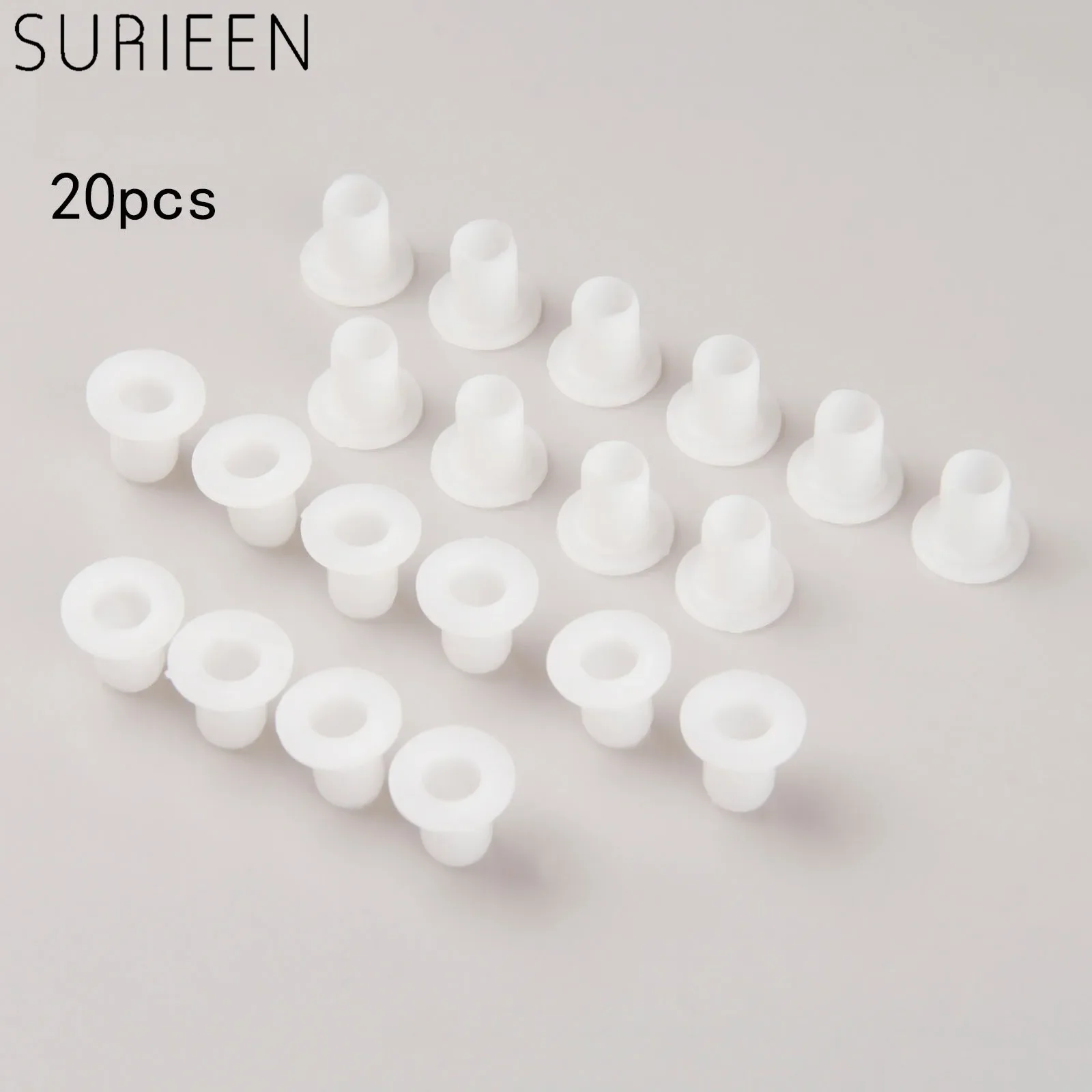 20pcs/lot Kids Roller Skate Shoes Center Bearing Bushing Spacers Side Plug Wheels Accessories Plastic Dia Inner 6mm X Outer 8mm