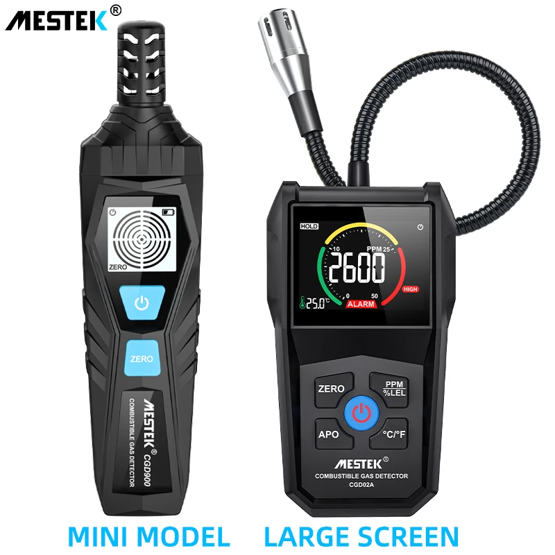 Mestek Gas Detector Refrigerant leak detector Automotive Combustible Gas sensor LCD Gas Analyzer Air Quality Monitor CGD02A