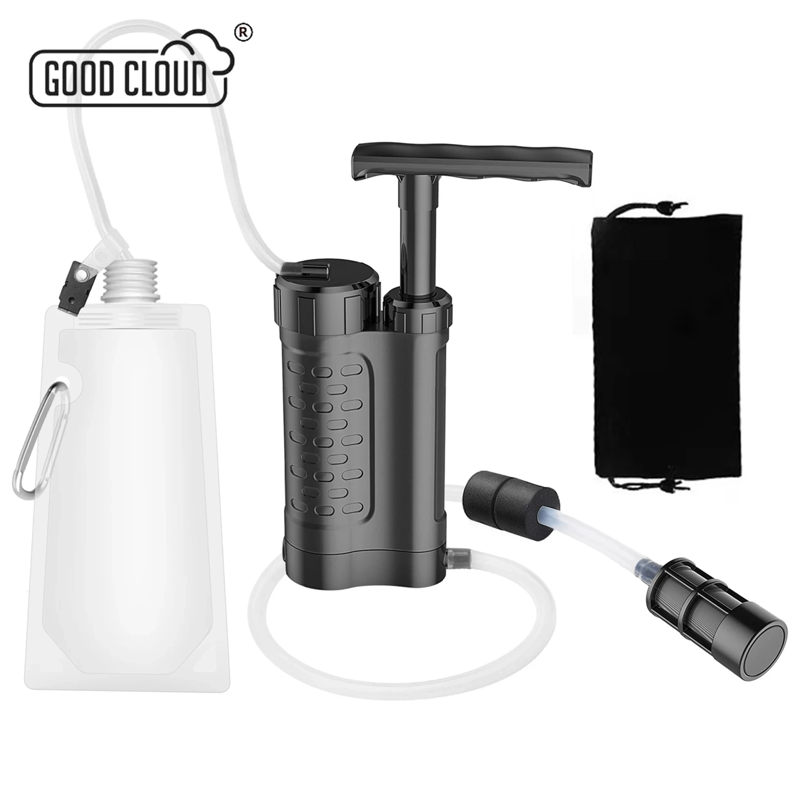 

Portable 001 Micron Water Filter Camping Survival Pump Outdoor Emergency Purification Filtration Clean Tool