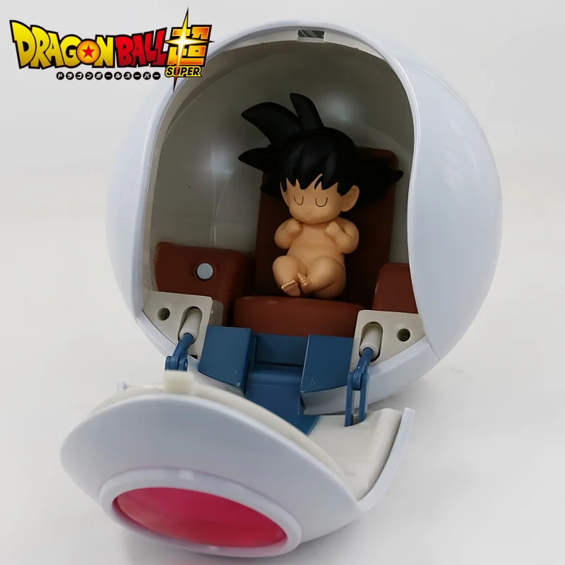 

Dragon Ball Super Saiyan Goku Vegeta Space Capsule Spaceship Luminous Decoration Model Desktop Ornaments Collections Gift Toy