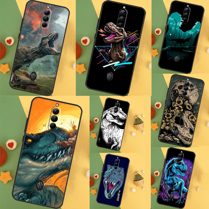 T Rex Dinosaur Tyrannosaurus Case For ZTE Nubia Red Magic 9 Pro Plus 8 8S Pro Plus 6S 7S 6 7 Pro 5S 6R 5G Cover Coque