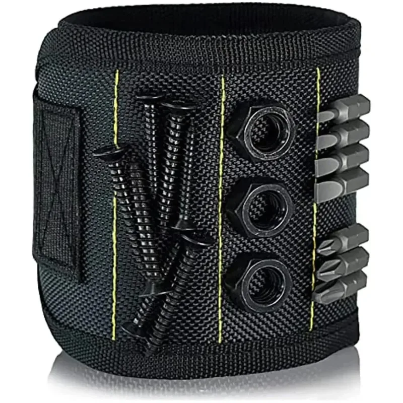 

Powerful magnetic tool magnetic wristband - used to secure screws, nails, drill bits, and strong magnetic wrist tool kits parts