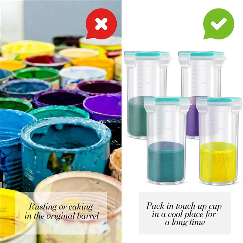 Touch Up Paint Container Touchup Cups Paint Cups With Lids Paint Storage Containers Airtight Paint Container 12Pc