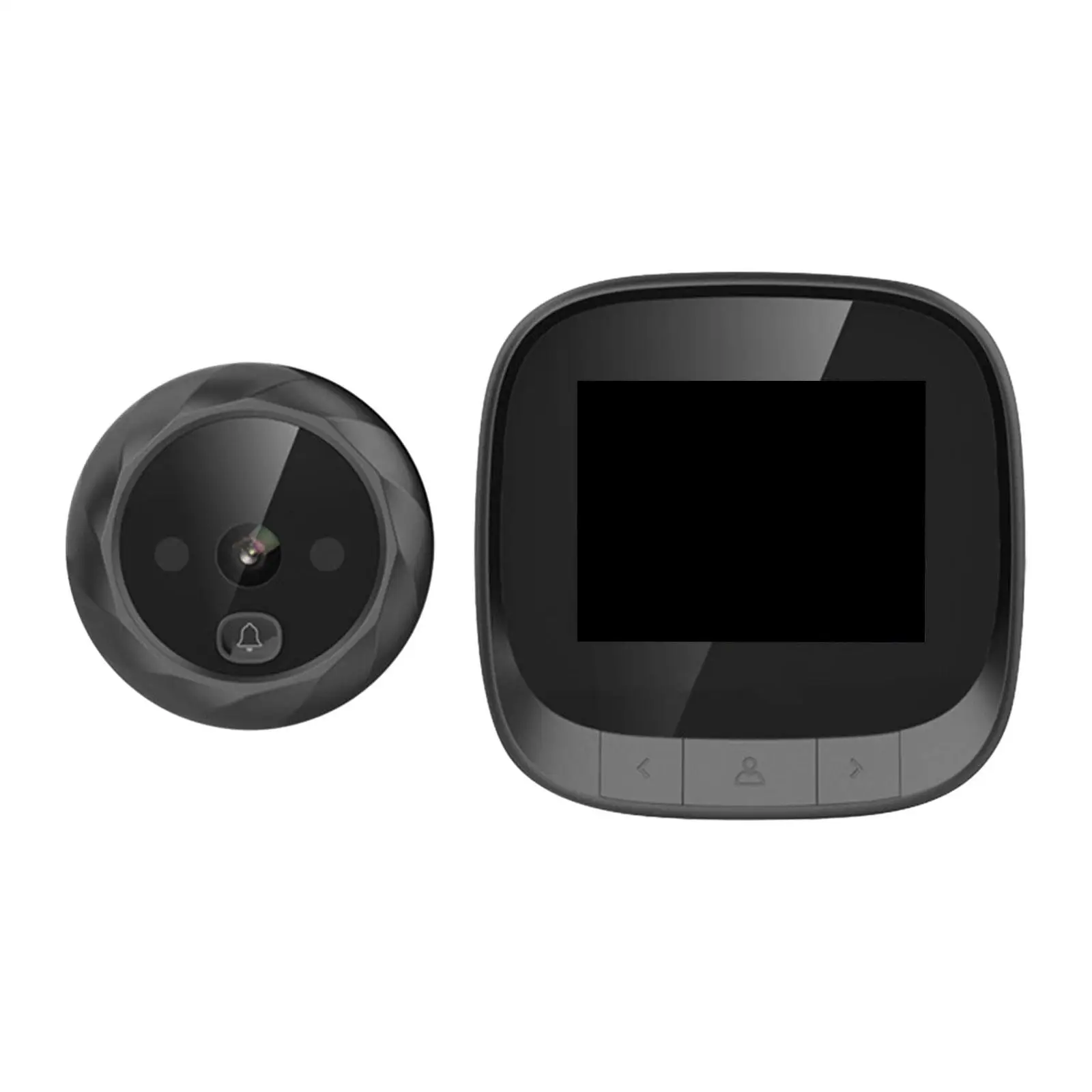 Video Doorbell Smart Home Security Device Black 90 Degree Wide Angle View Accessories Smart Doorbell for Home Door Farmhouse