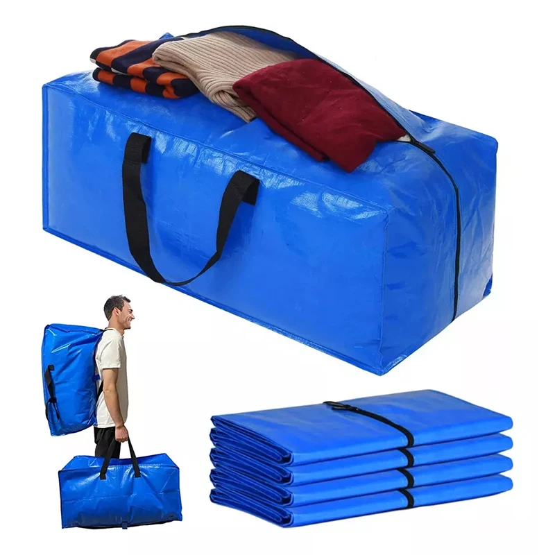 Waterproof Large Capacity Foldable Storage Moving Bag Luggage Case Clothes Blankets Organizer Packaging Bag For Move House