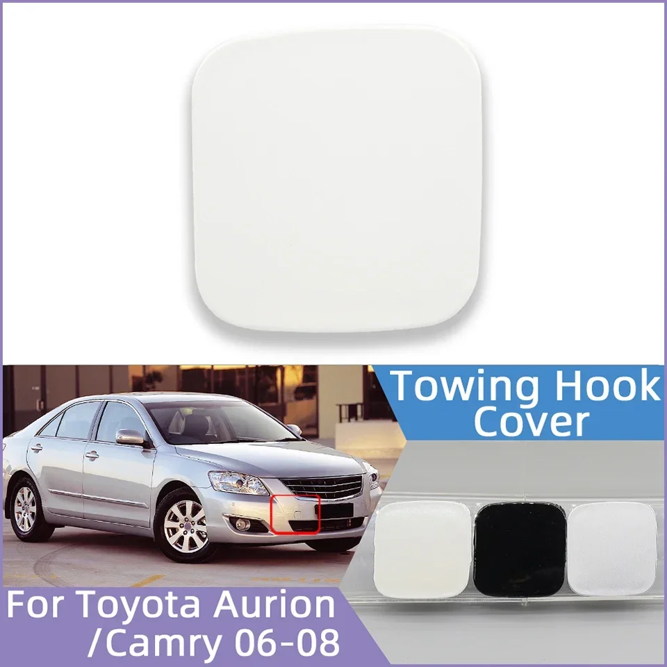 Auto Front Bumper Towing Hook Eye Cap Lid For Toyota Camry Aurion 2006 2007 2008 Tow Hooking Hualing Trailer Cover Garnish Trim