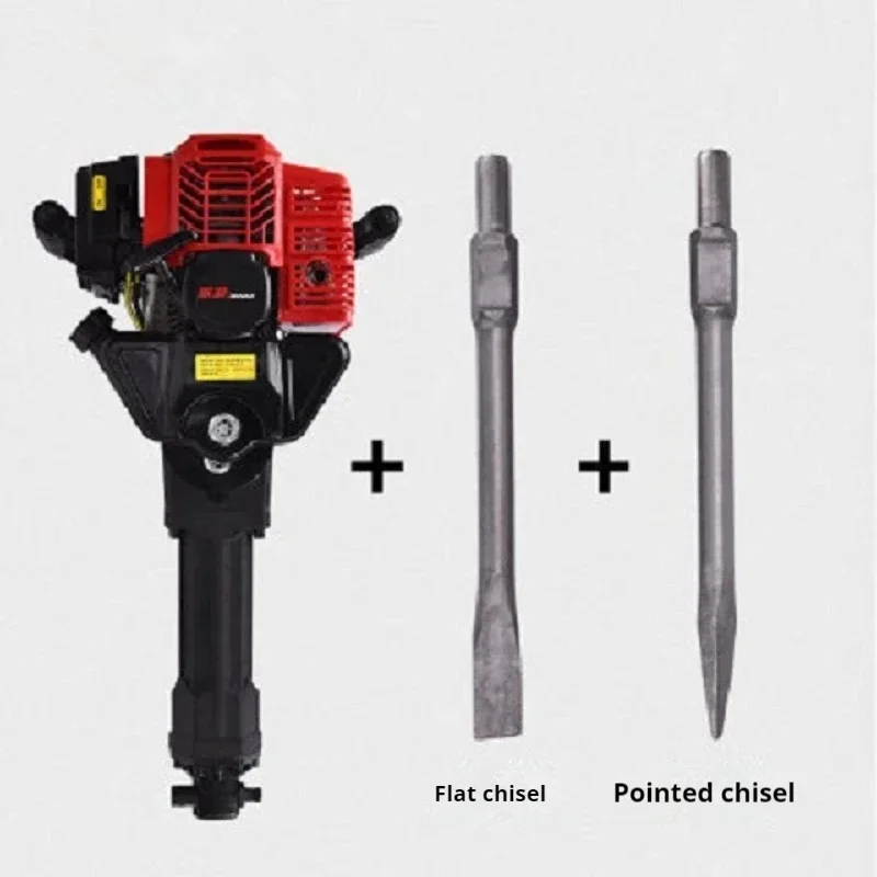 

Model 100 Gasoline Pick Two-Stroke Rock Drill 1900w Multi-Function Gravel Trencher Transplanting And Soil Excavation