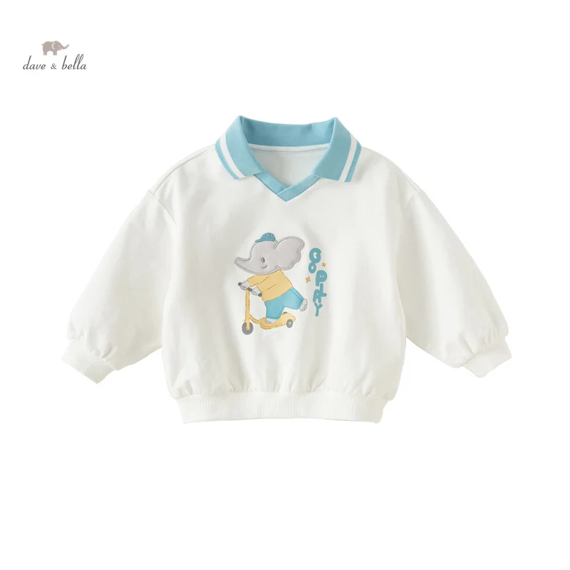 

Dave Bella 2024 New Spring Boy’s Baby Children Pullover Top Fashion Casual Cartoon Sweatshirt Cool Sport Outdoor Party DB1248260