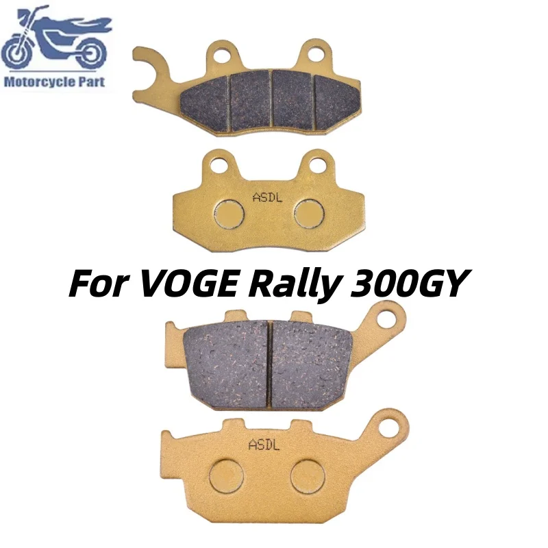 High Quality Durable Motorcycle Front Rear Brake Pads Set Kit For VOGE Rally 300GY 300 GY 2023 2024