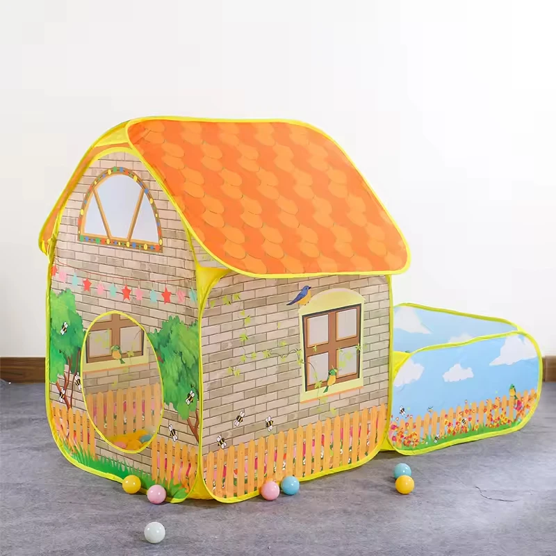 PANGDUBE Folding Baby Playpen 156*80*108cm Indoor Garden House Kid Wigwam Baby Activity Fence Baby Playground