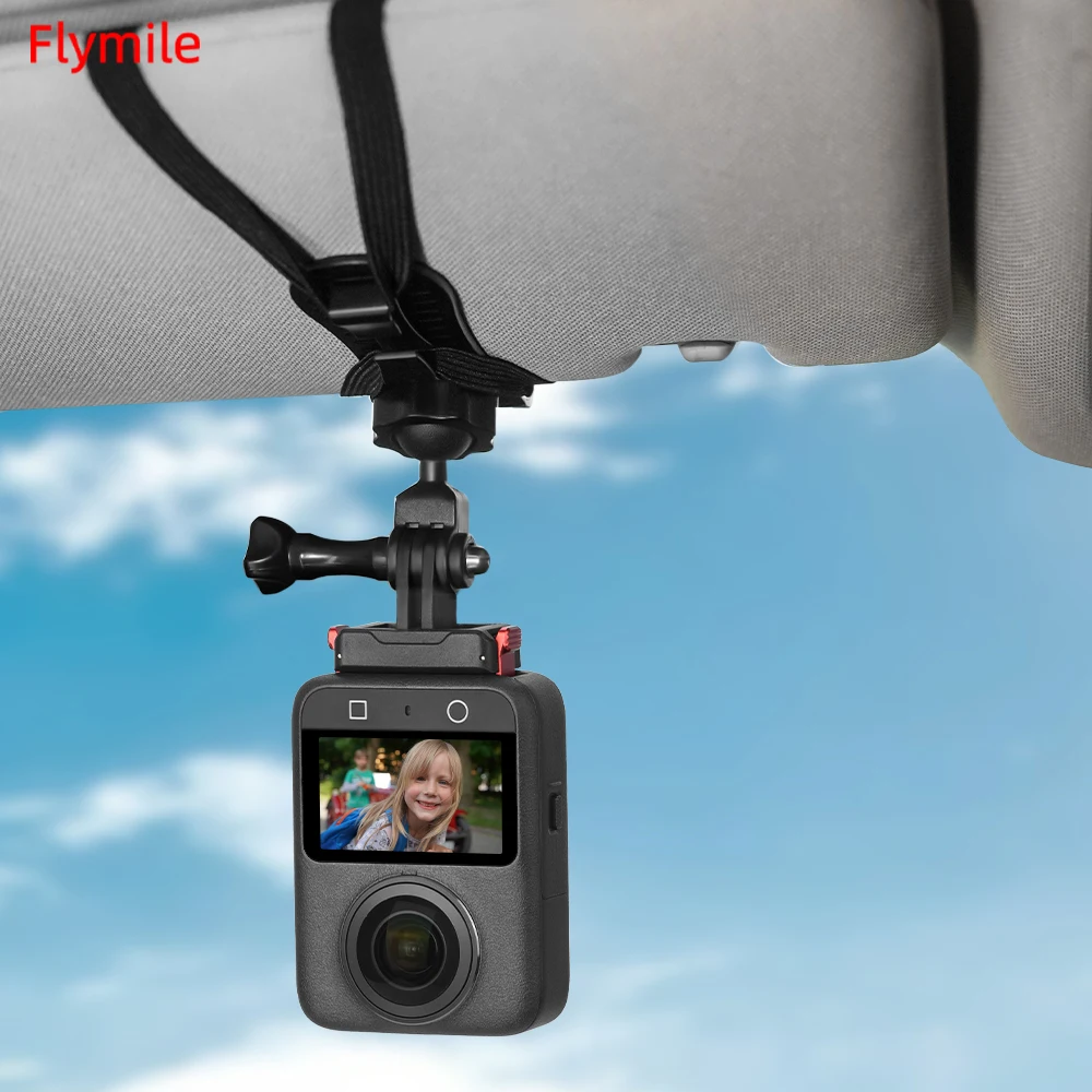 

BRDRC Car Sun Visor Mount for DJI OSMO 360/Action 5 Pro Accessories Quick Release Camera Holder Clip