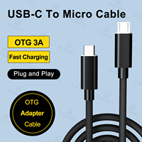 Type C to Micro USB Cable Fast USB Type-C Adapter for Samsung Huawei Xiaomi OnePlus MacBook Pro OTG Mobile Phone Micro USB Cable