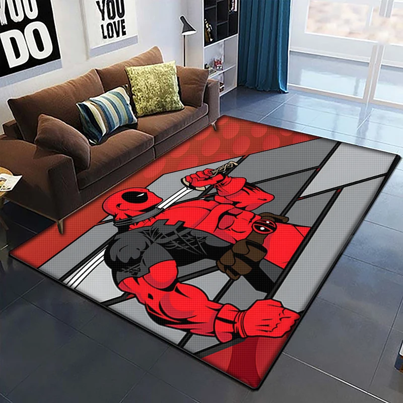 Marvel Movie Deadpool Printed Carpet, Living Room Bedroom Floor Mat Kitchen Mat Bedroom Mat,bedroom  Birthday Gift Yoga Mat,