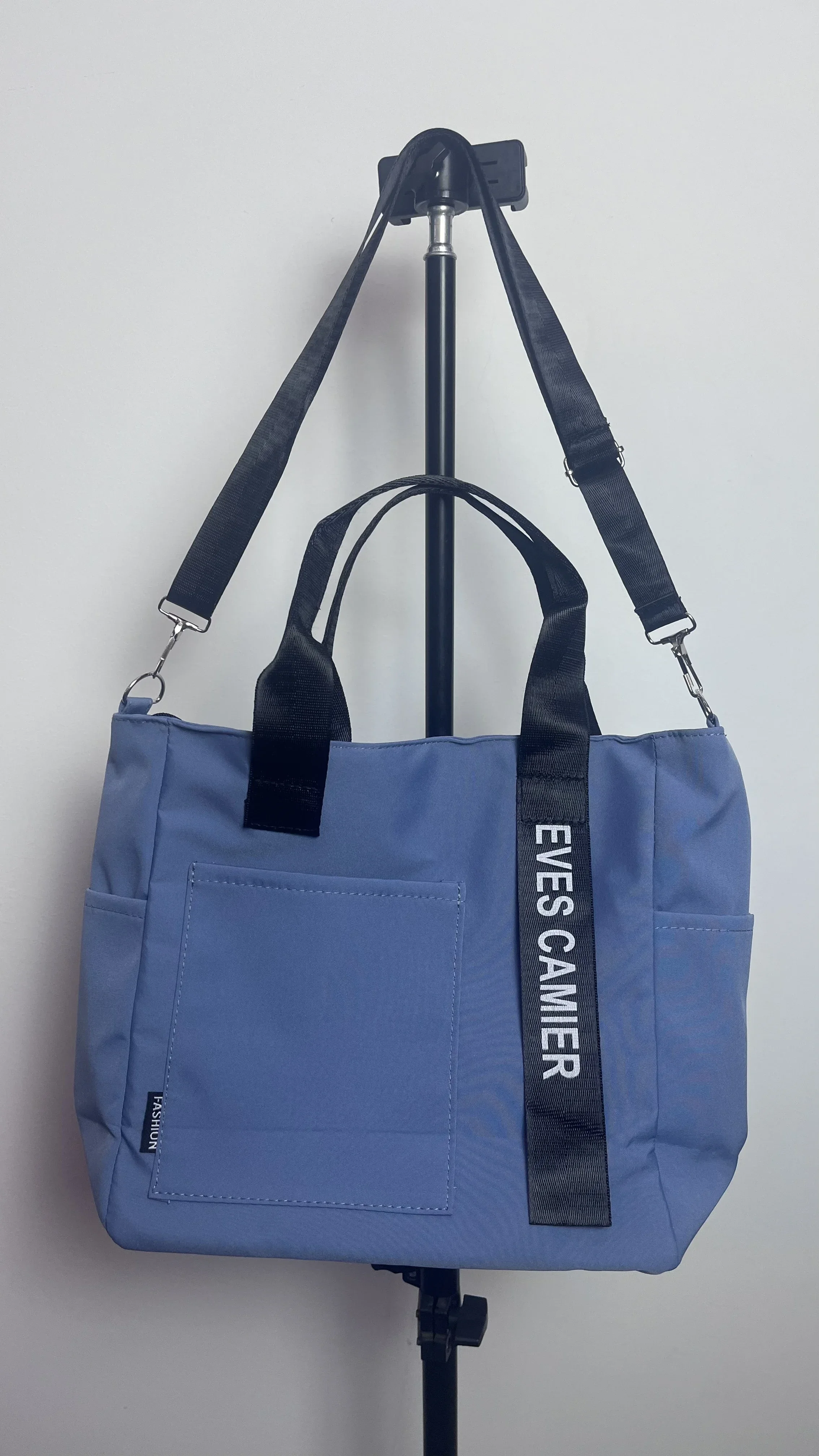 جديد عادية حمل حقيبة كتف سعة كبيرة نايلون مقاوم للماء حقيبة يد قماش بسيطة موضة حقيبة ساع لحقيبة تلميذة #2