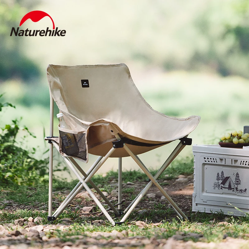 

Naturehike Outdoor Folding Moon Chair Portable Chair Camping Chair 120kg High Load Bearing for Picnic Gear Fishing Beach