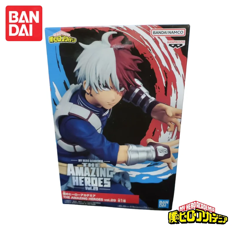 In Stock Bandai Banpresto My Hero Academia Todoroki Shoto Original The Amazing Heroes Vol.29 Action Figure Figurine Ornaments