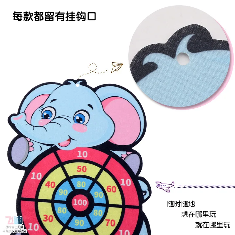 Animale del fumetto Dardo Bersaglio Gioco di sport Giocattolo per bambini da 4 a 6 anni Giocattolo da esterno Bambini Palla appiccicosa per interni Regalo creativo