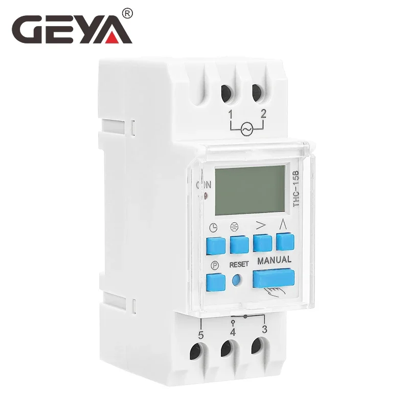 GEYA Astronomical Timer Switch LCD Display 16A 20A 30A Timing Control Latitude Switch 220V Astronomic Switch