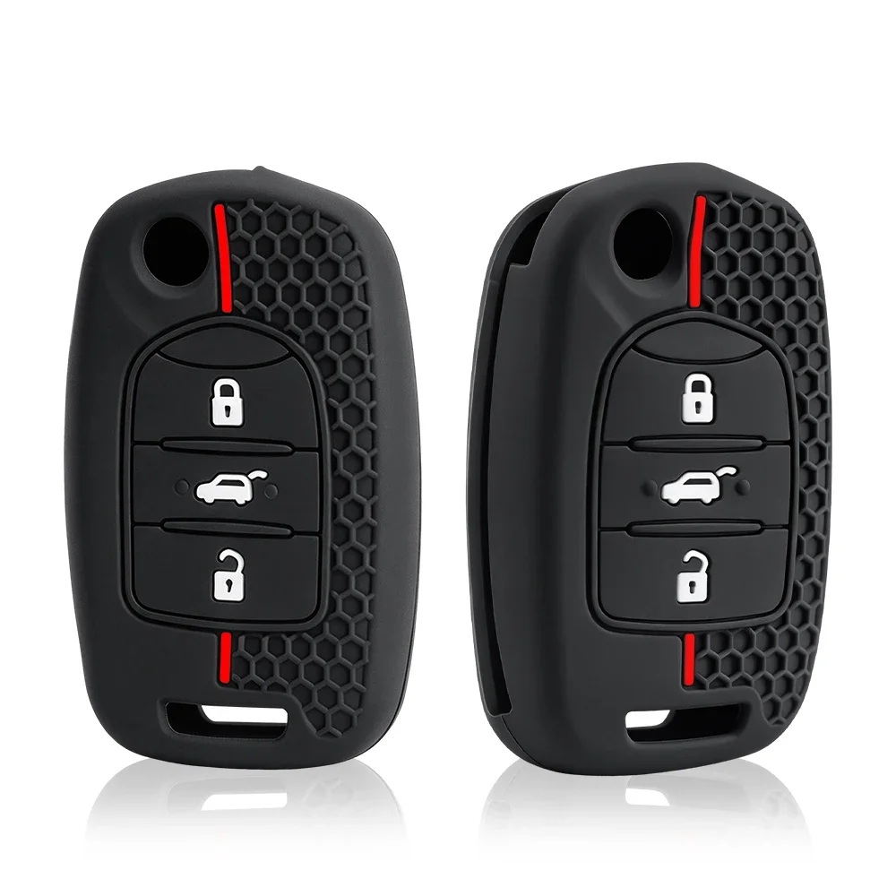 3 Buttons Silicone Remote Key Cover For Chevrolet Captiva N400 Wuling Hongguang Baojun 630 730 560 310 Accessories Car Key Case