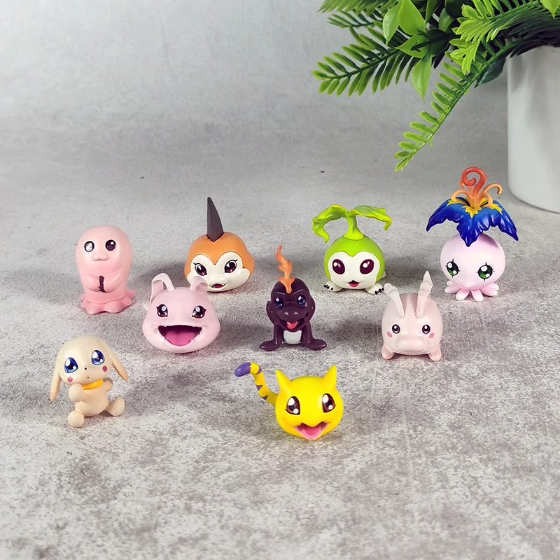 2-5.5 سنتيمتر أنيمي ديجمون مغامرة الشكل غابومون بيوكومون كورومون موتشيمون عمل أرقام البلاستيكية تمثال جمع نموذج اللعب الهدايا