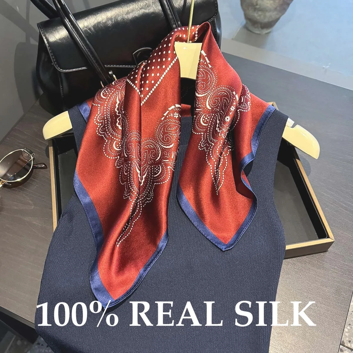 

Новый 100% шелковый шарф для женщин: роскошная бандана, универсальный платок, пашмина, пончо, хиджаб, защита от солнца, шаль-накидка