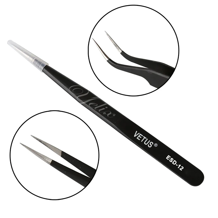 Individual Eyelashes Tweezers Natural False Eye Lashes Mink Tweezer Eyelash Extension Pincet Cilios Posticos Fake Pinzas Cejas