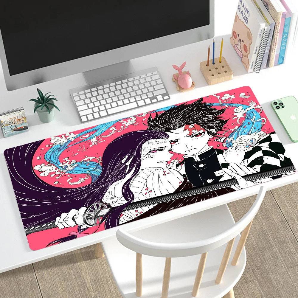 Demon Slayer Mousepad Mouse Mat Desk Mat With Pad Gaming Accessories Prime Gaming XXL Keyboard Pad Padding Mat