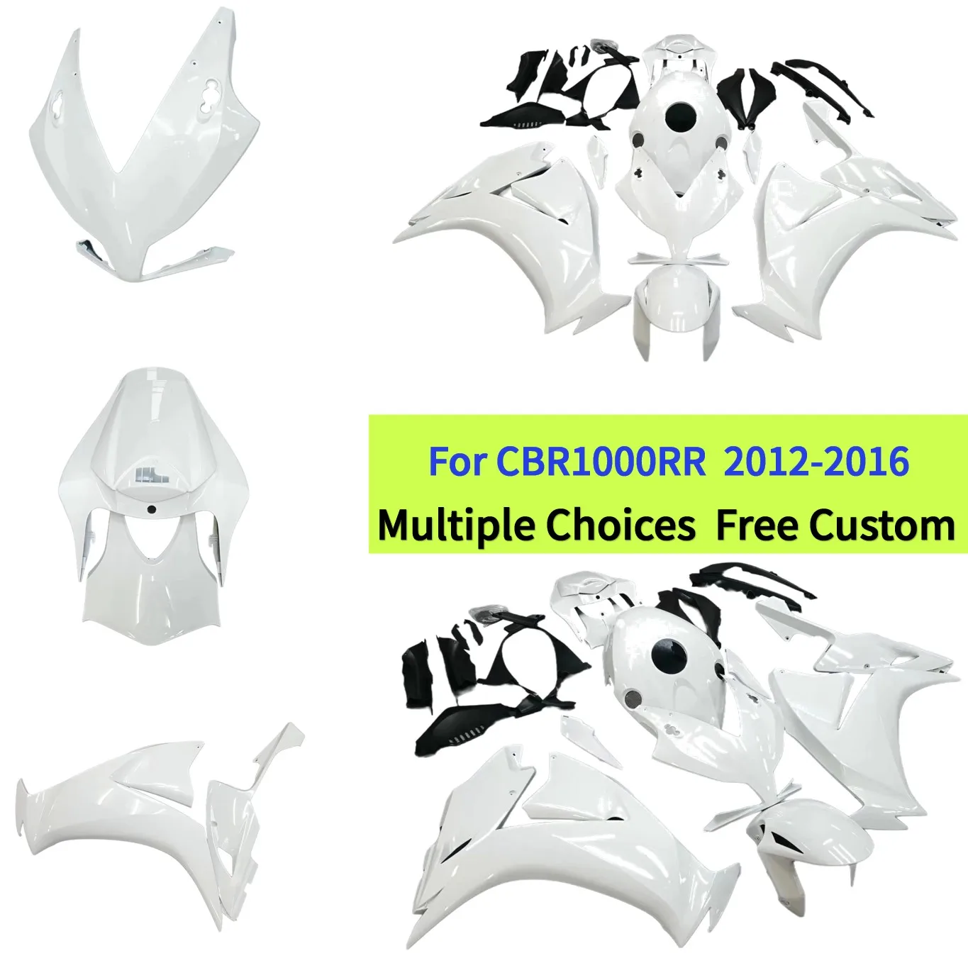 

Motorcycle Fairing Kit For Honda CBR1000RR 2012 2013 2014 2015 2016 CBR 1000 RR Milky White Body Panels Aftermarket Accessories
