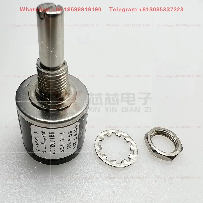 10PCS 534B1103JC 2W Wire Wound Multi Turn Potentiometer 5K 10K Rotary Variable Resistor Adjustment Circuit Part