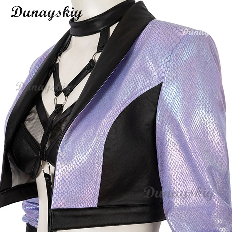 Game LOL Evelynn KDA Cosplay Costume Women Sexy KDA All Out Evelynn Costume