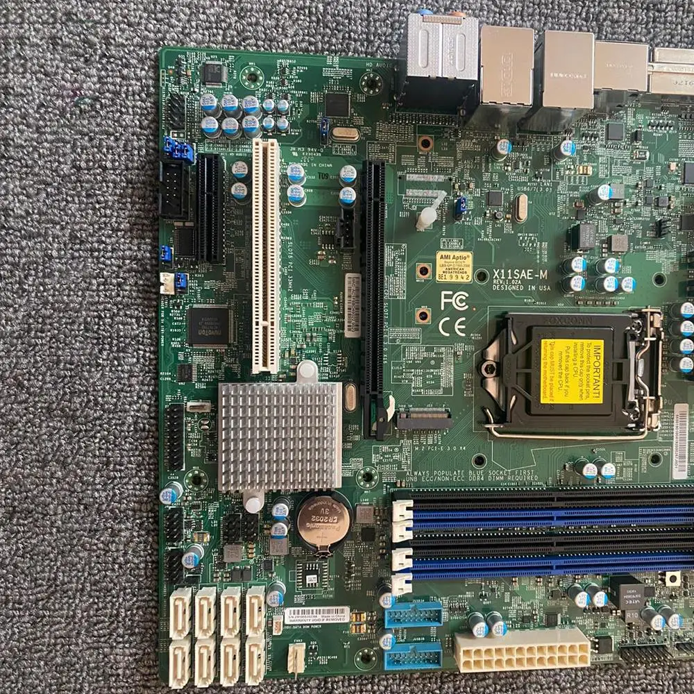 

X11SAE-M Server Motherboard LGA1151 Xeon E3-1200 v5/v6 6th/7th Gen Core i7/i5/i3 Series