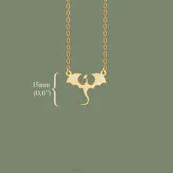 Fashion Golden Dragon Pendant Gothic Necklace Stainless Steel Chinese Mascot Pendant Wedding Party Jewelry Gifts