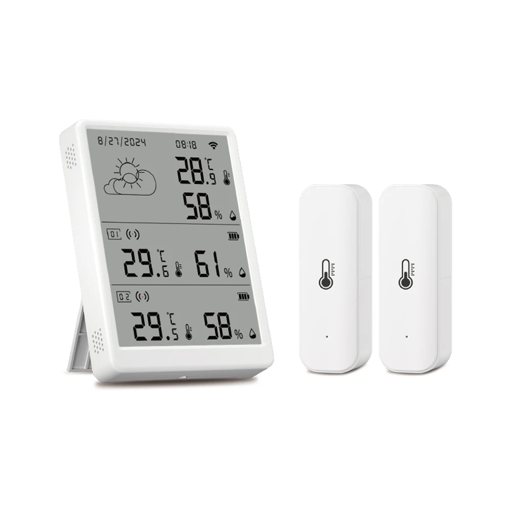 Tuya Smart LED WiFi-thermometer RF433 temperatuur- en vochtigheidssensorkit Smart Life Monitoring Domotica Compatibel Alexa