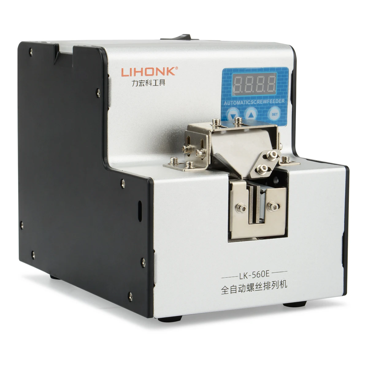 

LK-560E 1,0-5,0 мм Регулируемая рейка с цифровым дисплеем Автоматическая машина для подачи винтов с винтовой крышкой