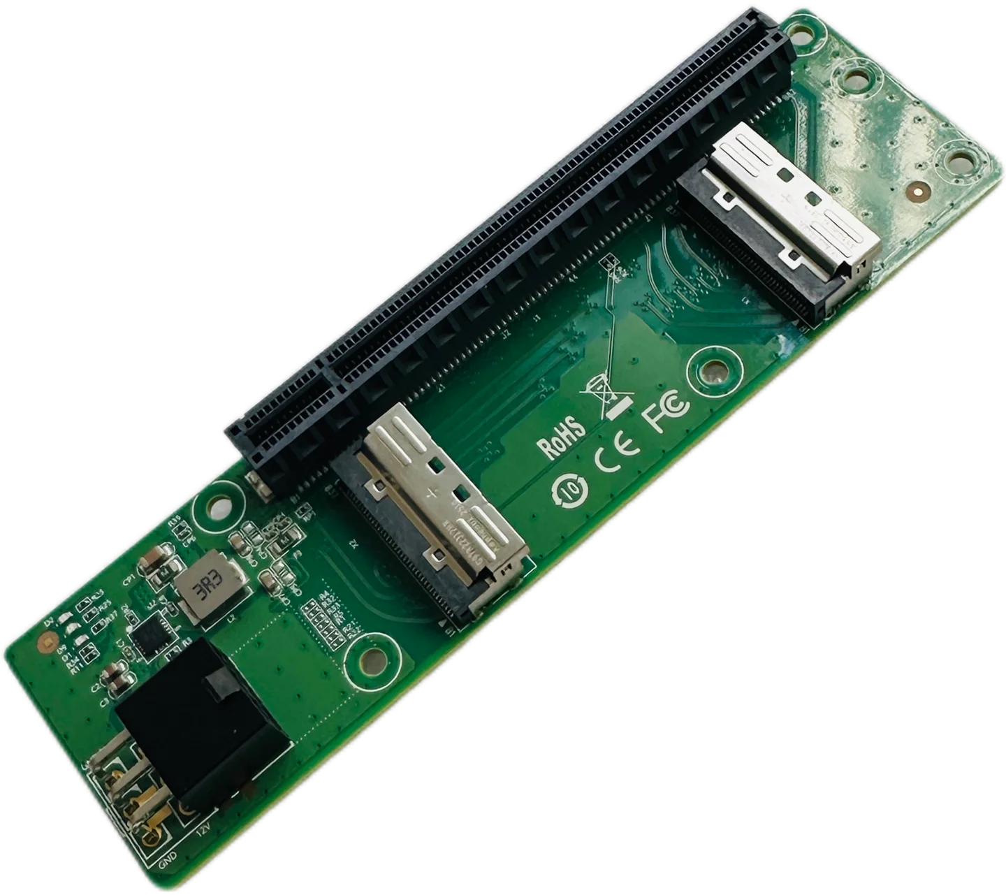 MCIO to PCIe Adapter Card with PCIe X16 Supporting PCIe 5.0, 4.0, and 3.0