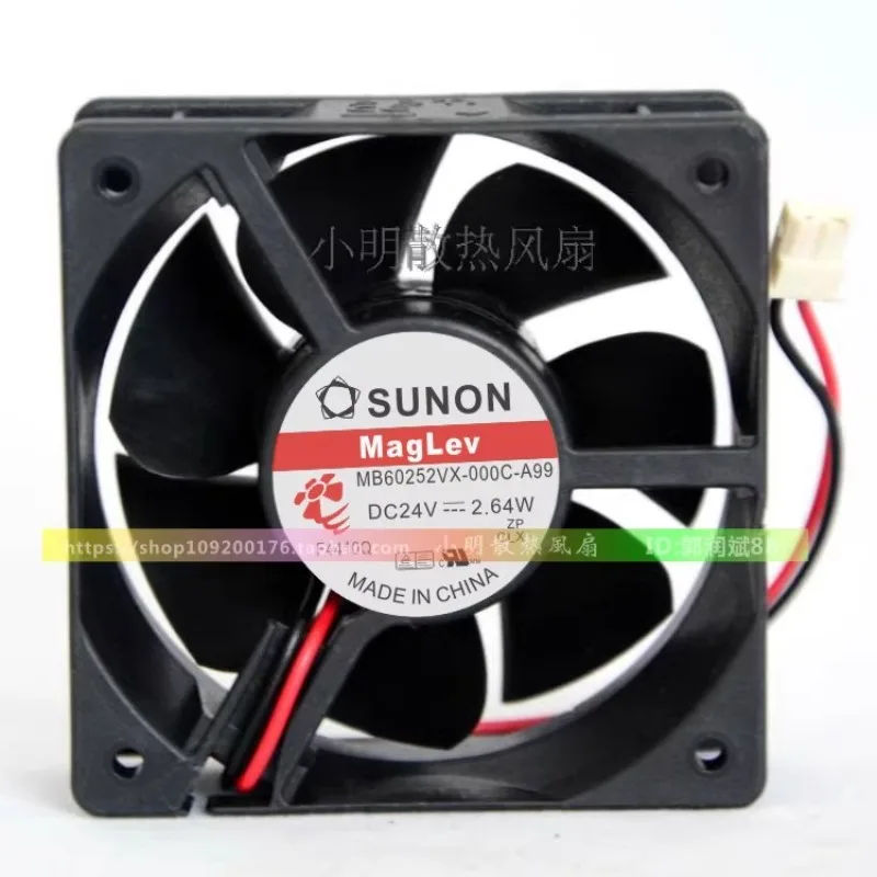 

New Cooler Fan for SUNON MB60252VX-000C-A99 6025 24V 6CM Inverter Fan 60 * 60 * 25mm
