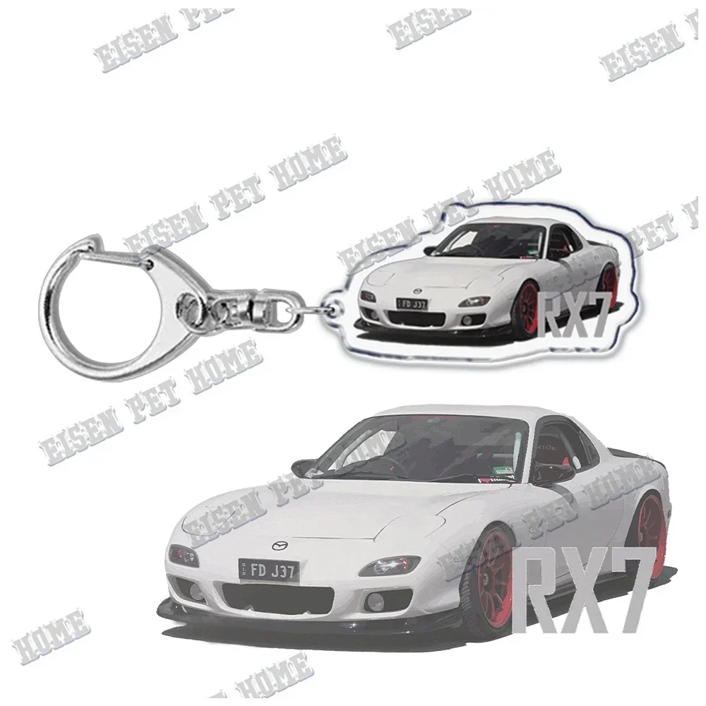 Classic Car Keychain for Accessories Bag Art Vintage Pendant Key Chain Ring Cool Car Sports Keychains Jewelry Christmas Gift