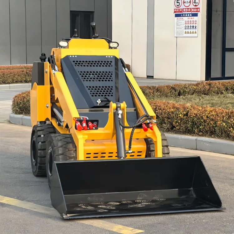SDLOT Multifunctional Mini Skid Steer Loader Laidong Diesel Engine CE EURO5 Hydraulic Compost Rake for Farm Compost Turn