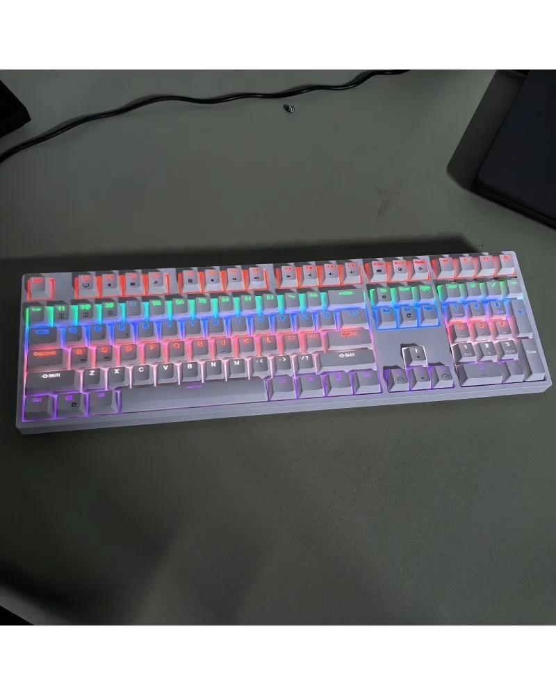 

ABS keycap mechanical keyboard 108 keys two-color injection molding character luminous long-term in stock