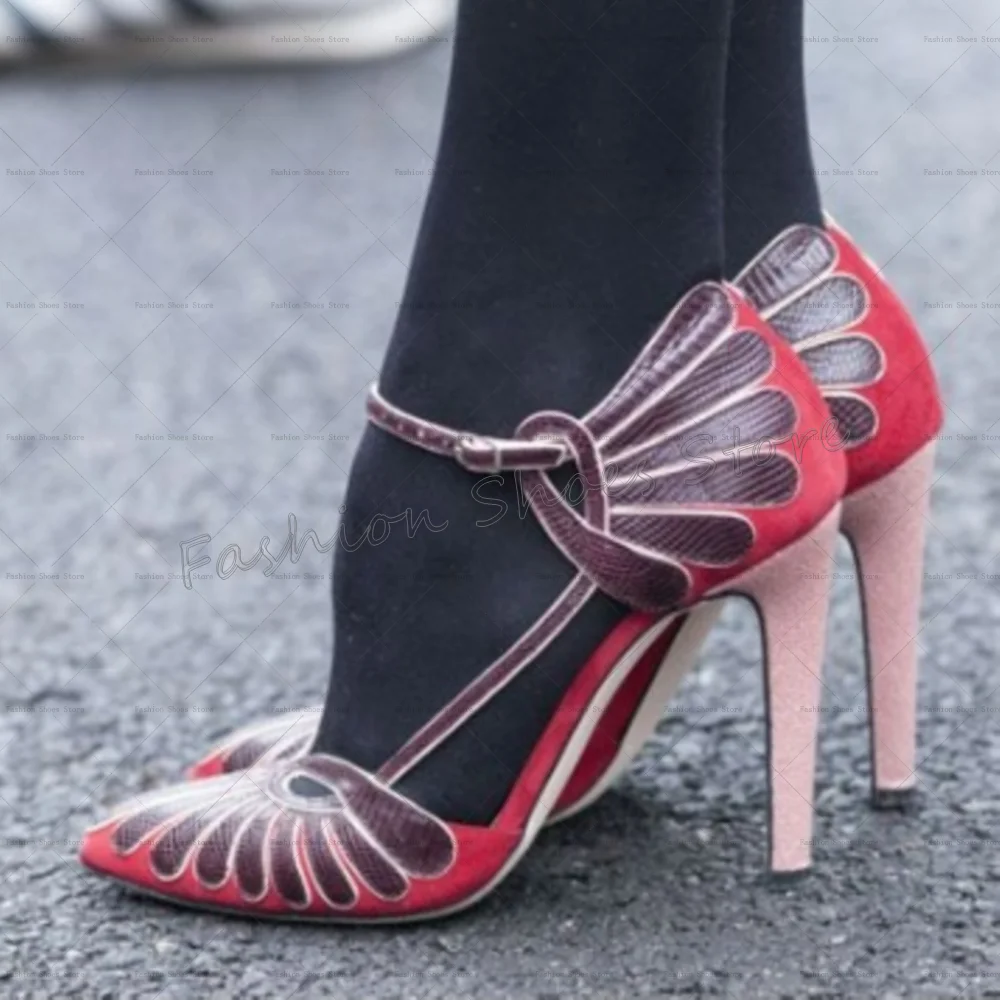 Hollow Out Splicing Buckle Strap Sandals Fashion Women Shoes Stilettos High Heels Party Banquet Dating 2025 Zapatos Para Mujere