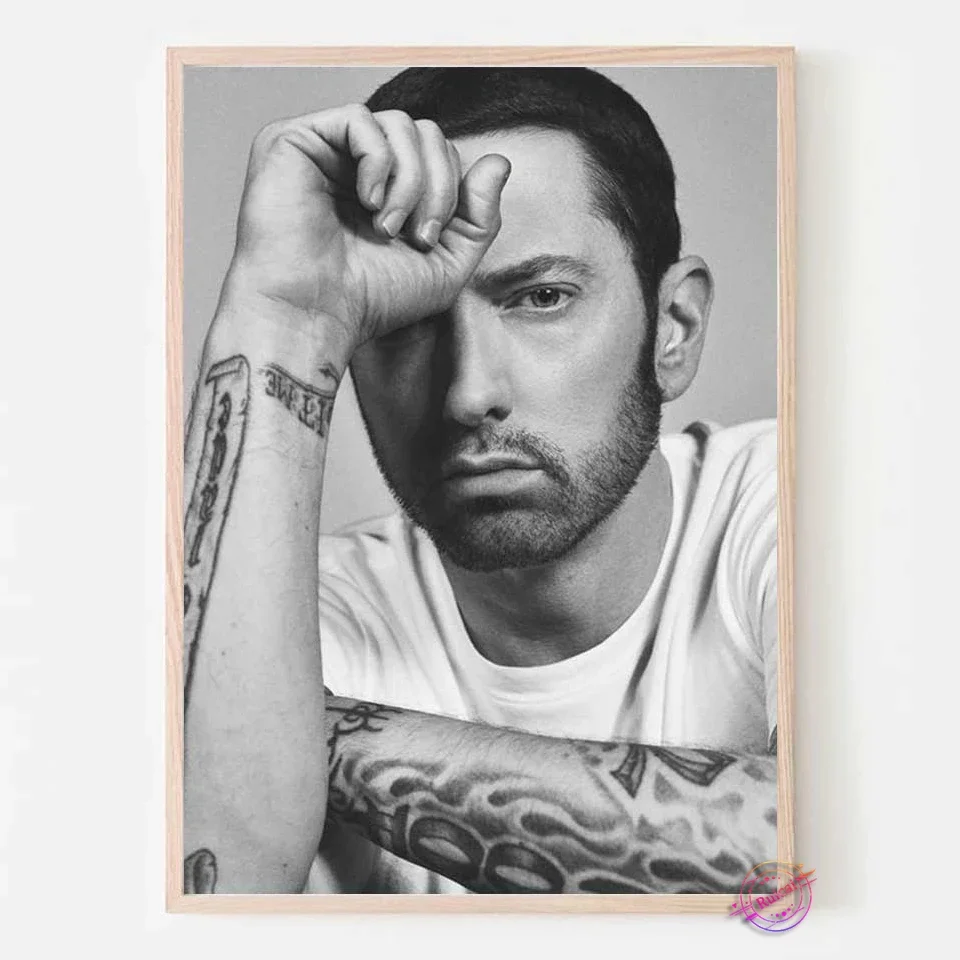 Eminem Poster Wall Art Home Decorative Canvas Painting Boy Room Decor Wall Sticker Fans Collection Gift