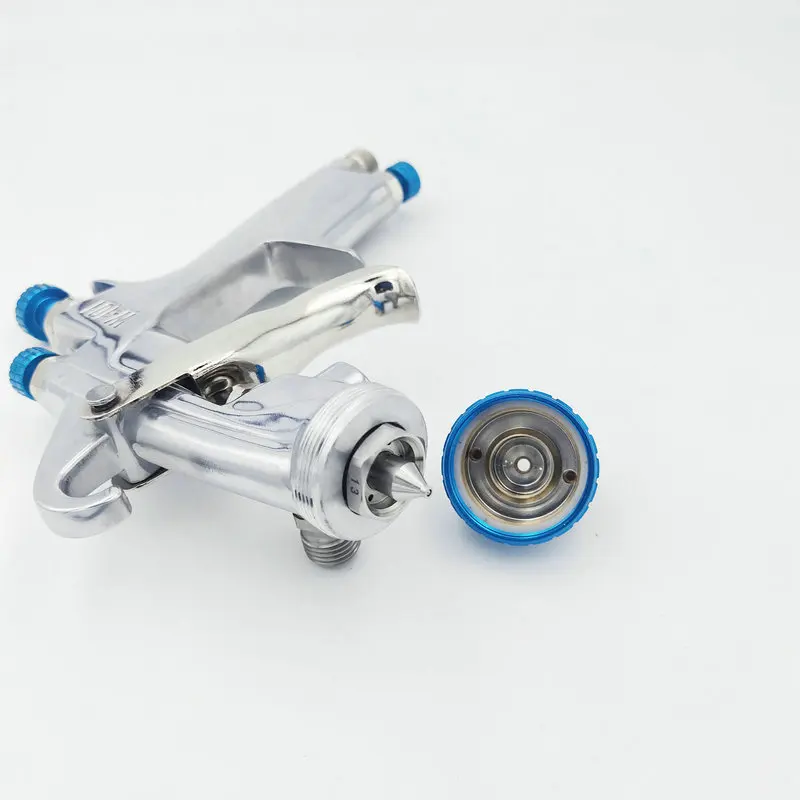 W-101G/S Polished Pot Paint Gun, Pneumatic High Atomization Topcoat Spray Gun, Special Spray Gun for Automobile Tools