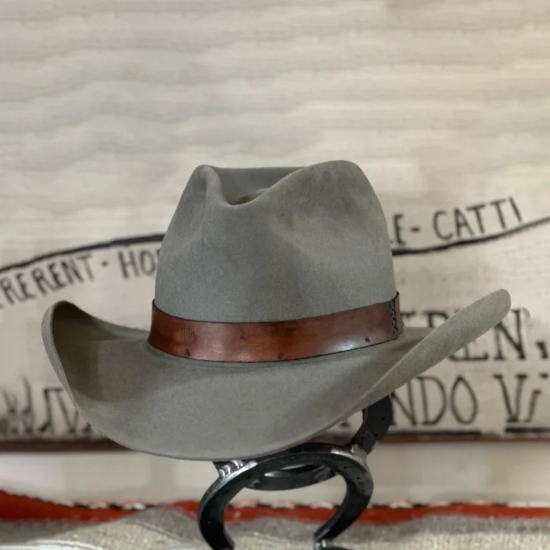 

Sheep Wool Felt Hat Solid Color Wool Hat