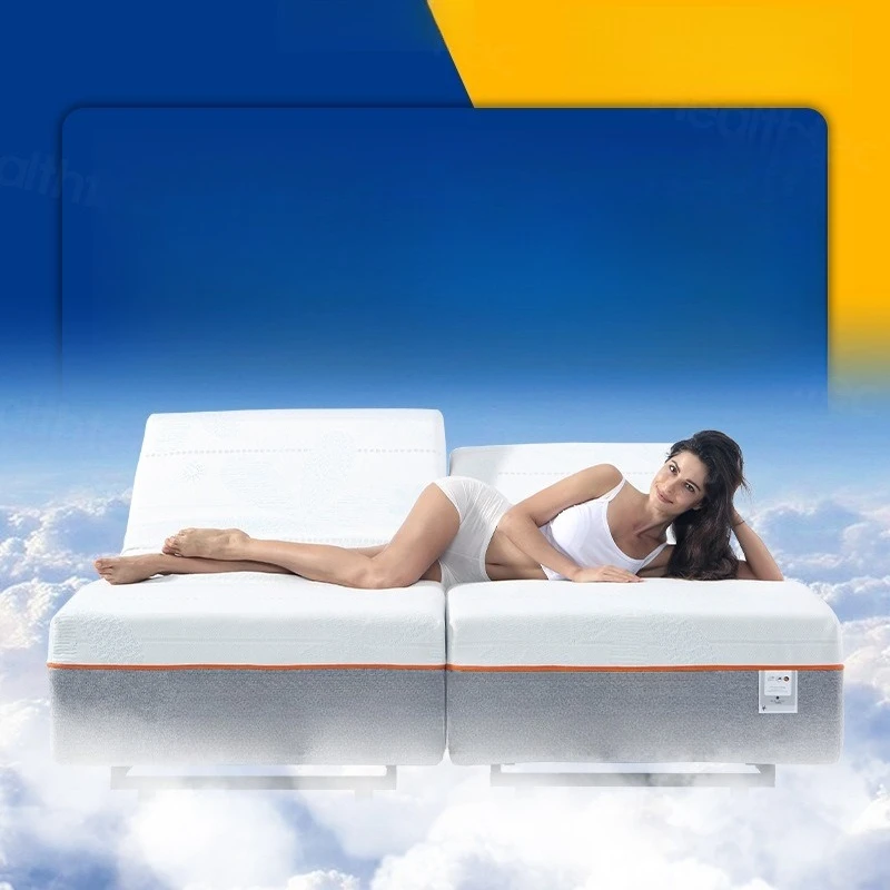 Smart electric bed, double does not disturb each other, smart bed bedroom hotel latex lift