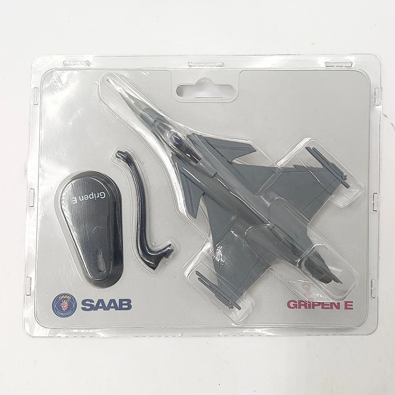 Scale 1/87 SAAB JAS-39 Miniature Diecast ABS Engineering Eco-friendly Plastic Gripen E Fighter Model Souvenir Collection Toys