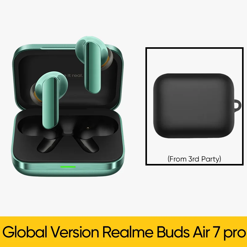 Global Version realme Buds Air 7 Pro 53dB Active Noise Cancelling True Wireless Earphone 48Hour Battery Bluetooth 5.4 Headphone