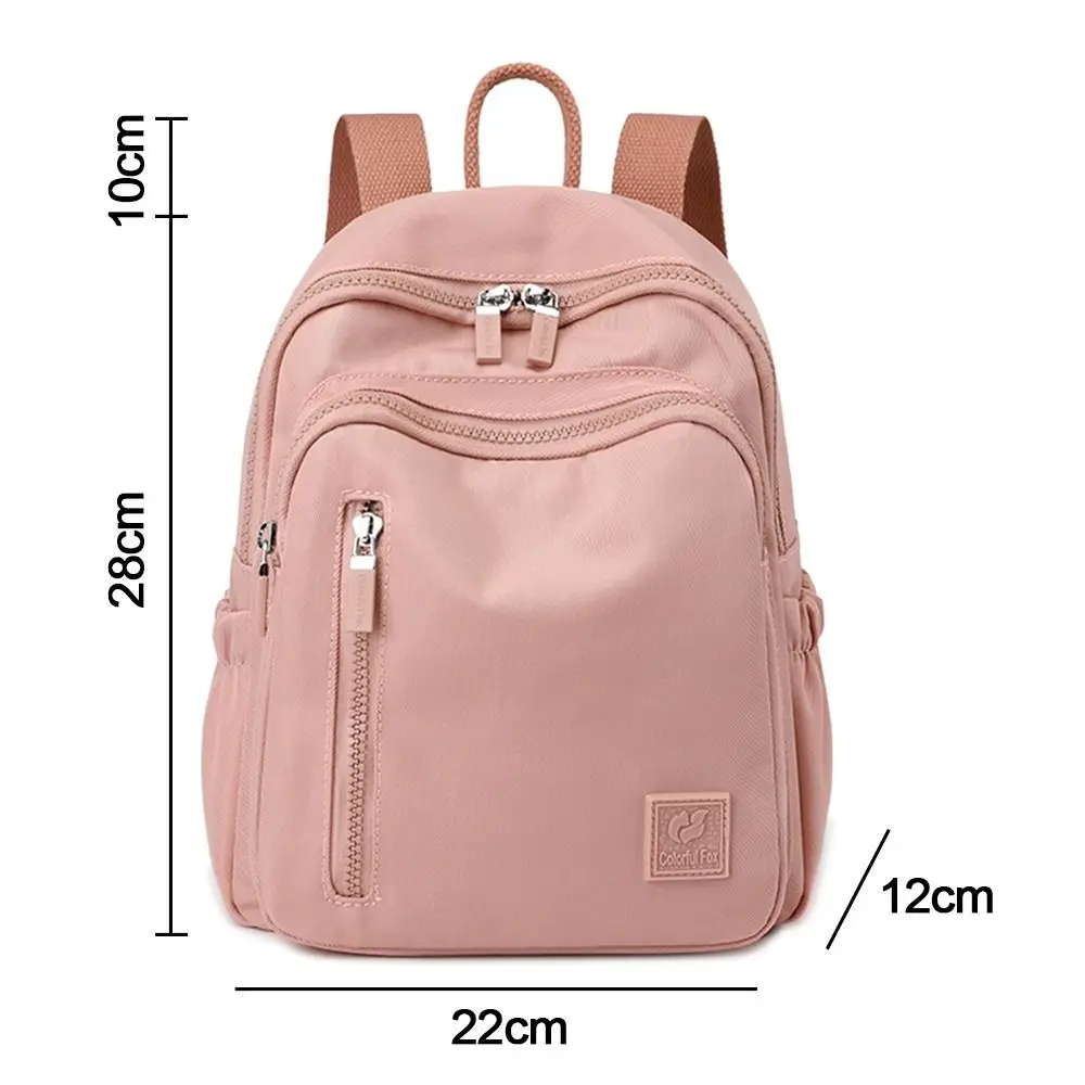 Large Capacity Shoulder Backpack Lightweight Waterproof Travel Rucksack Mini Portable Knapsack Solid Color Student School bag