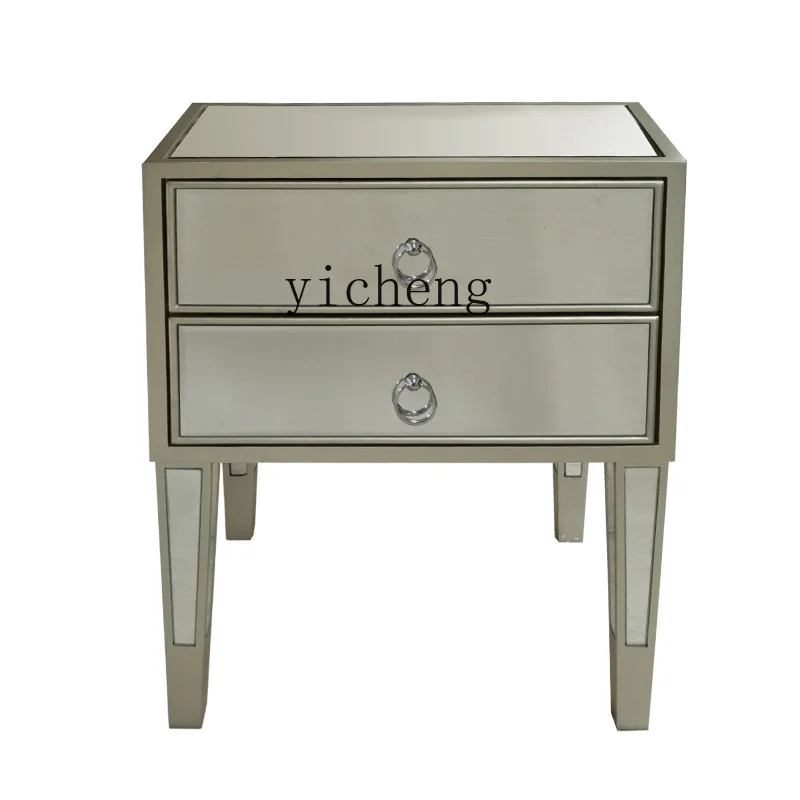 ZZ mirror furniture glass bedside table locker multi-functional neoclassical